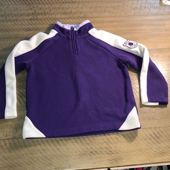 LL Bean Fleece Zip up Classic LL Bean Patch in Power Purple. Soft. All Season - Picture 1 of 17